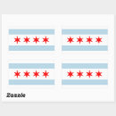 Recherche de drapeau de chicago autocollants Bleu