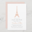 Recherche de tour eiffel baby shower invitations Ooh la la