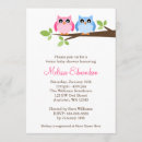 Recherche de hibou sur une branche invitations Hiboux