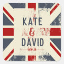 Recherche de drapeau mariage autocollants Britannique