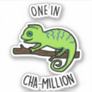 Recherche de cameleon autocollants Un sur un million