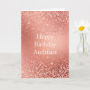 Recherche de rose gold anniversaire cartes Féminin