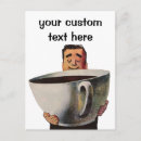 Recherche de humour café cartes postales Vintage