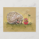 Recherche de hérisson drôle cartes postales Heureux