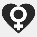 Recherche de symbole femme autocollants Coeur