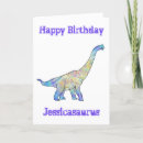 Recherche de jurassique vœux cartes Mignon