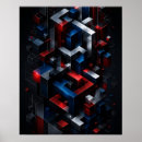 Recherche de cubes 3d posters Abstrait