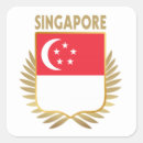 Recherche de drapeau singapour autocollants Pays