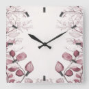 Recherche de feuille rouge horloges Unique