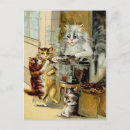 Recherche de chat anthropomorphe cartes postales Chatons
