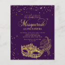 Recherche de mardi gras quinceanera invitations Bal masqué
