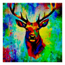 Recherche de cerf posters Moderne