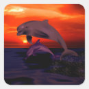 Recherche de coucher du soleil de dauphin autocollants Vie marine
