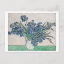 Recherche de iris de vincent van gogh cartes postales Bleu