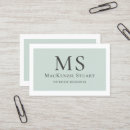 Recherche de initial standard cartes visite Moderne