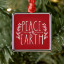 Recherche de paix terre ornements Arbre de noël