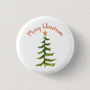 Recherche de arbre de noël badges Aquarelle