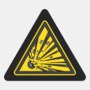 Recherche de explosifs autocollants Danger
