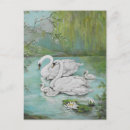 Recherche de peinture de cygne cartes postales Nature
