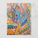 Recherche de chat psychédélique cartes postales Chats