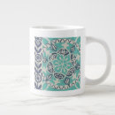 Recherche de batik bleu tasses Décoratif
