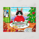 Recherche de poissons de chat cartes postales Mignon
