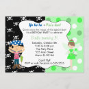 Recherche de vert de crâne invitations Pirate
