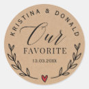 Recherche de unique mariage autocollants Rustique