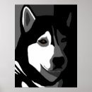 Recherche de chien noir et blanc posters Gris