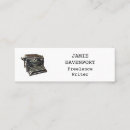 Recherche de vieille machine à écrire cartes visite Journaliste