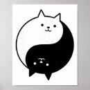 Recherche de yoga noir et blanc posters Harmonie