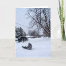 Recherche de tempête de neige vœux cartes Enneigé