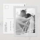Recherche de mariage noir et blanc cartes postales Simple