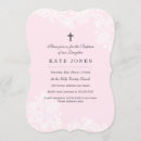 Recherche de blanc rose baptême invitations Vintage