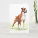 Recherche de boxeur blanc vœux cartes Chien