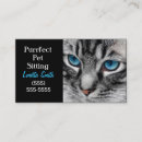 Recherche de yeux bleus cartes visite Chat
