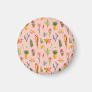 Recherche de motif tropical magnets Illustration