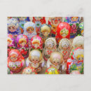 Recherche de poupées russes cartes postales Variation