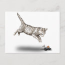 Recherche de chat caricature cartes postales Dessin