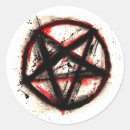 Recherche de pentagone autocollants Satanisme