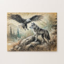 Recherche de aigle puzzles Paysage