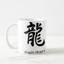 Recherche de dragon japonais tasses Kanji