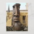 Recherche de le visage cartes postales Sculpture
