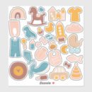 Recherche de bébé drôle autocollants Baleine