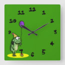 Recherche de dessin de grenouille horloges Humour