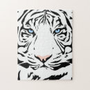 Recherche de tigre blanc puzzles Nature