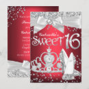 Recherche de joyeux 11x16 anniversaire invitations Rouge