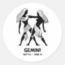 Recherche de signe zodiaque gémeaux autocollants Étoiles