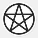 Recherche de pentagrammes autocollants Wicca