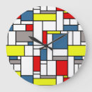 Recherche de style mondrian horloges Rectangles